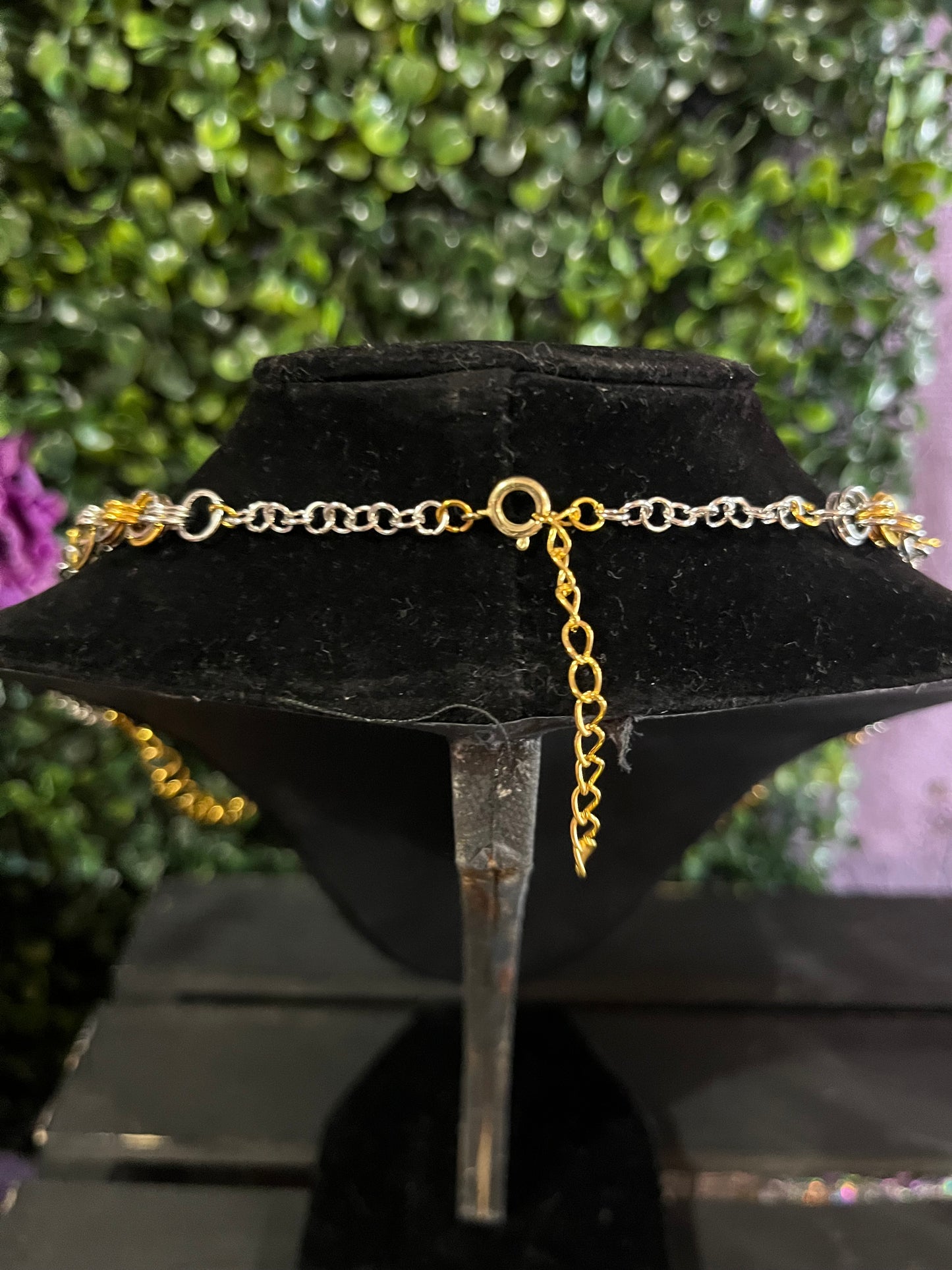 Gold and Silver Statement Necklace