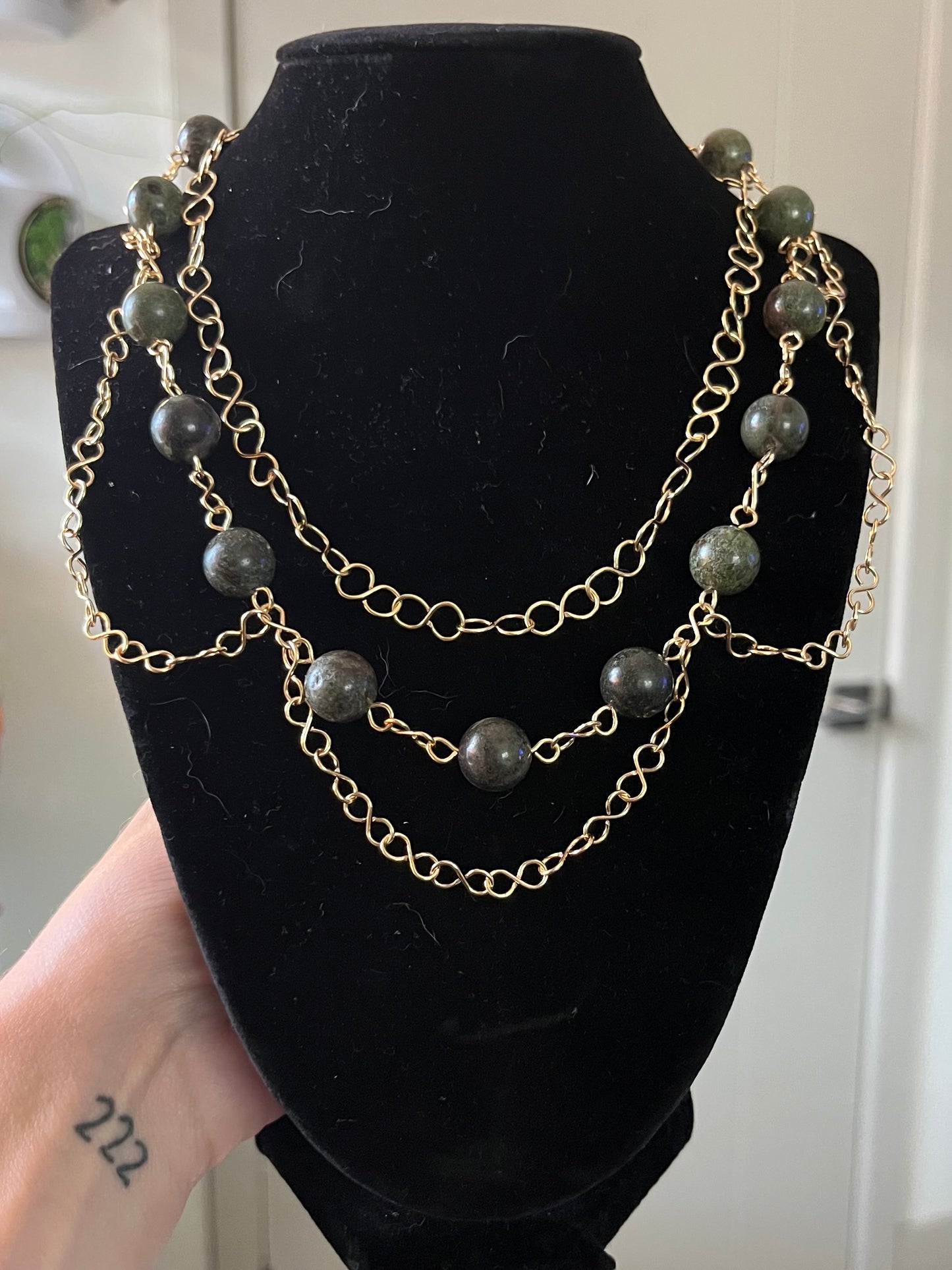 Bloodstone Statement Necklace